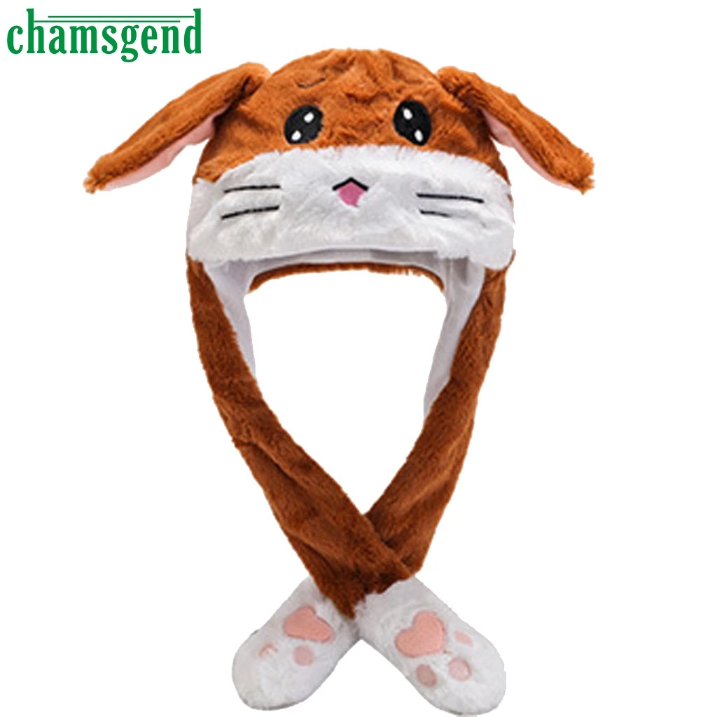 CHAMSGEND 2019 новая зимняя детская женская Милая мультяшная шапка с ушками кролика