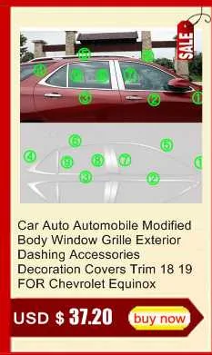 Car Automobile Decorative Wing Mirror Rear Bumper Trunk Exterior Fashion Modification Mouldings Accessory 18 19 FOR Peugeot 301