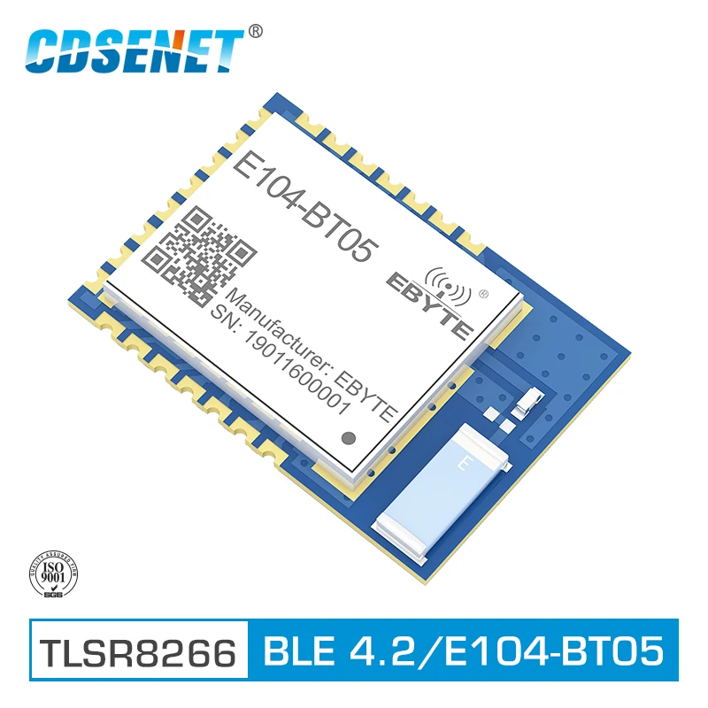 BLE4.2 SMD E104-BT05 TLSR8266 2,4 GHz, transceptor inalámbrico UART, módulo Bluetooth