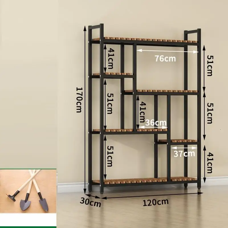 Number 9 Madera Etagere горшок для растений Soporte Plantas интерьерные леса Porta Piante лестница для балкона полка для растений Dekoration подставка для цветов - Цвет: Number 9