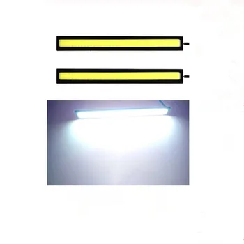 

2PCS 6W 17cm COB Car Daytime Running Light Car DRL LED Strip Light External Light Car Waterproof White DRL Light