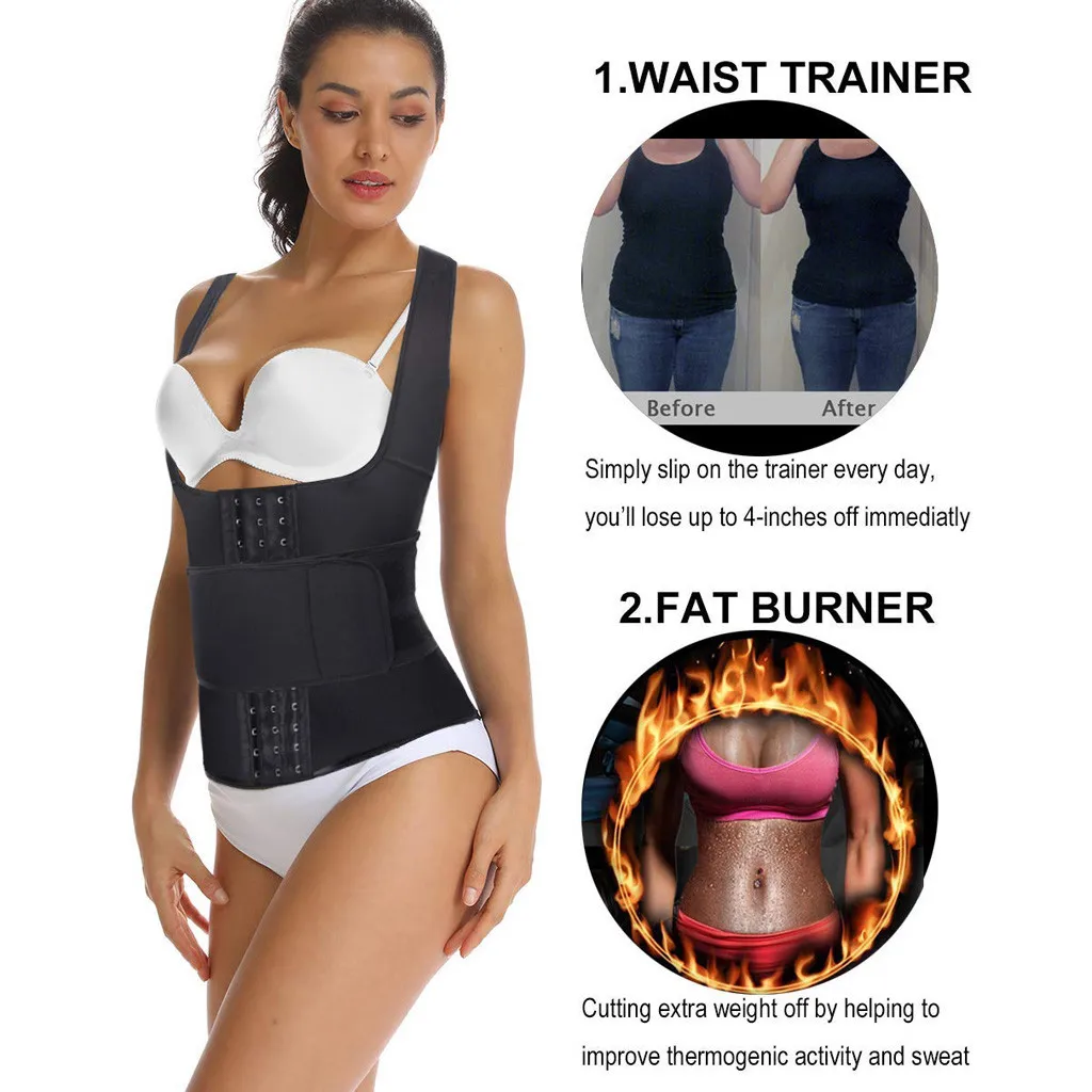 Women Corset Body Shaper Vest Fitness Waist Trainer Workout Slimming Tummy Girdles Belly Sheath Body Shapers Bustier Fajas