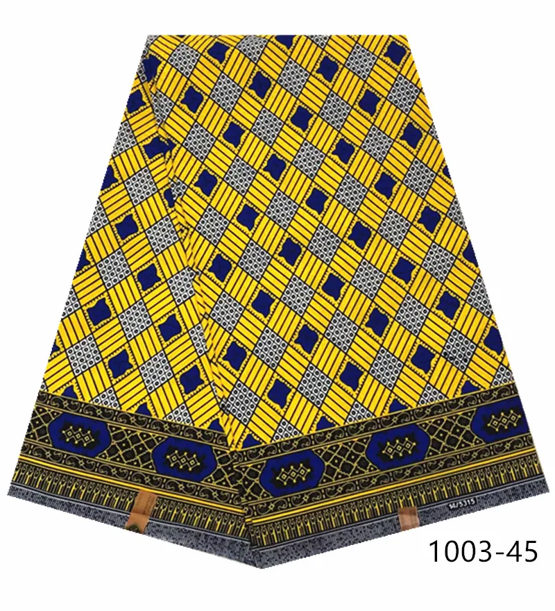 

2020 Best Selling african wax fabric High Quality veritable dutch wax flower prints fabric african Nigeria wax 100% Cotton 1003