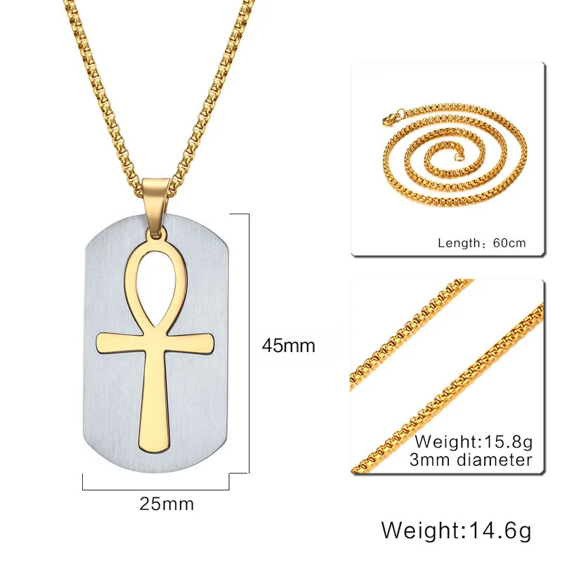 

2016 New Products Listed 45 Mm Stainless Steel Life The Mark of the Pendant Egypt Anka Pendant Pn-623