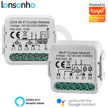 

Lonsonho WiFi Smart Curtain Switch Module 1 2 Gang for Blind Motor Tuya Smartlife Wireless Control Alexa Google Home Compatible