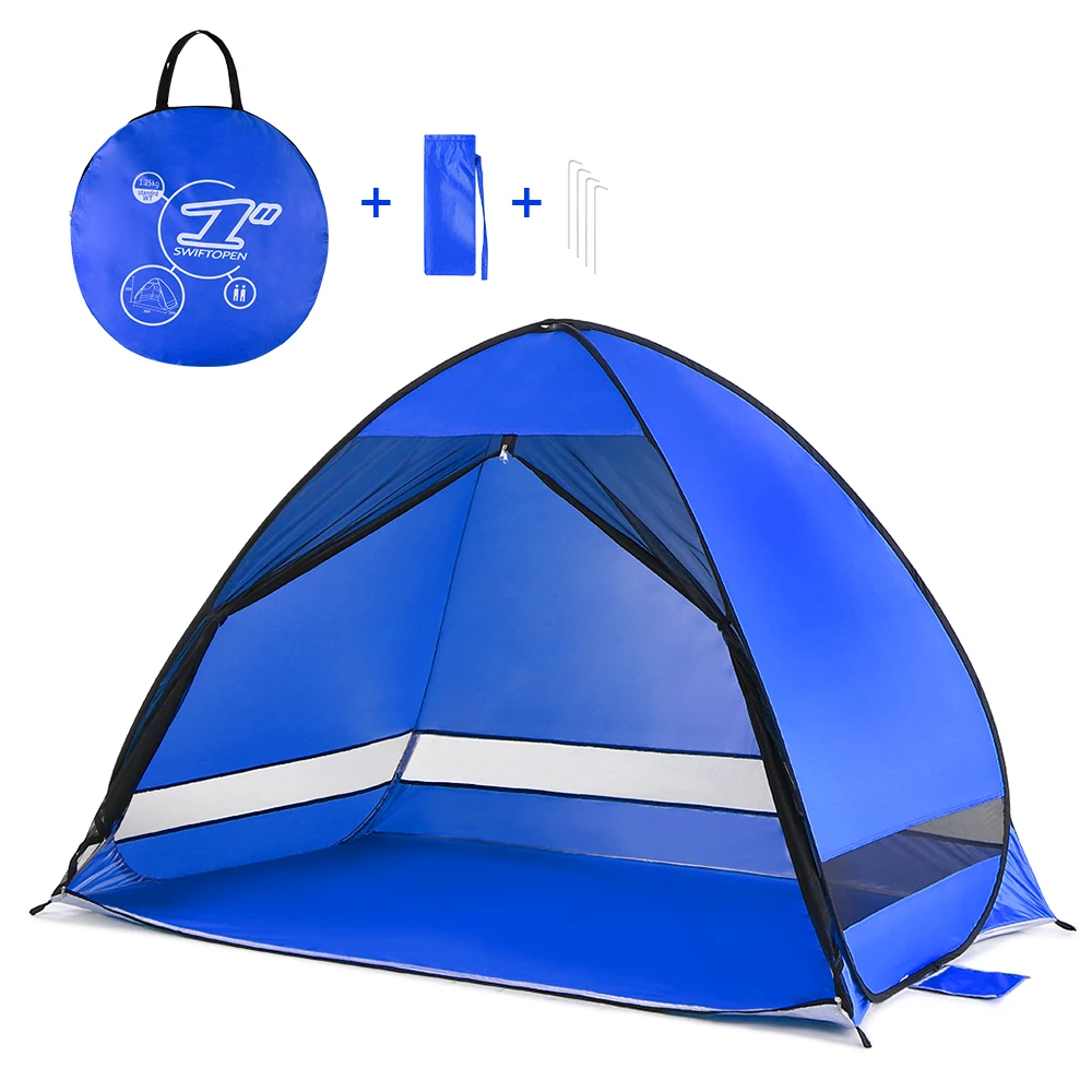 

Hiking Camping Tent Anti UV Fishing Beach Tent Net Door Outdoor Automatic Tent Cabana Summer Beach Sun Shelter