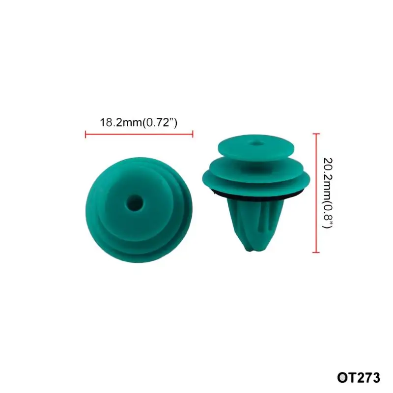 Опора для бампера автомобиля зеленая нейлоновая защелка Toyota 90467 10188 RS1 25 шт./упак. 13