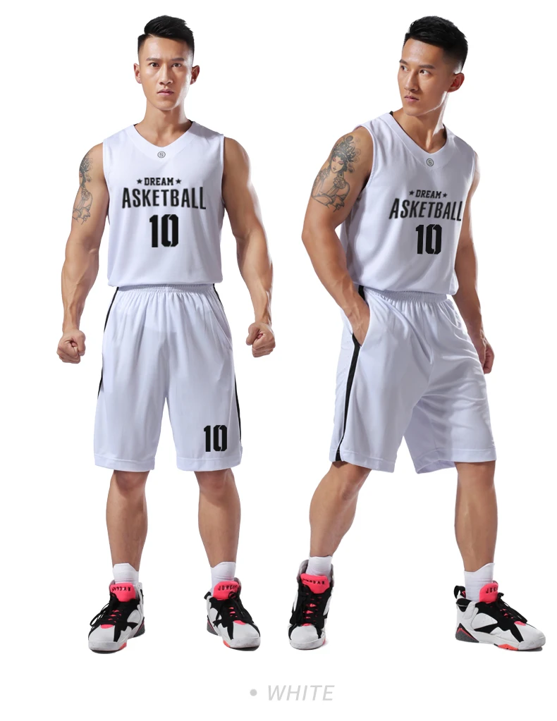 DIY Для мужчин трикотажные баскетбольные США униформа для игры в баскетбол в колледже по индивидуальному заказу комплекты быстросохнущая рубашка без рукавов Короткие баскетбольной команды костюм