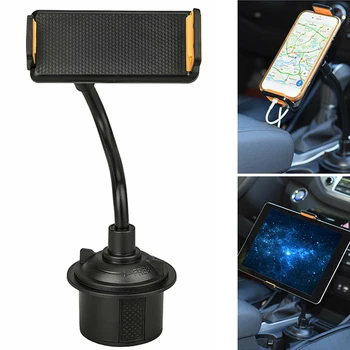 

Universal Tablet Phone Holder For Phone Samsung Galaxy 4-12Inch Tablet Adjustable Car Cup Holder Mount