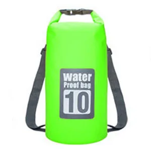 5L 10L 15L 20L PVC водонепроницаемая сумка для отдыха на природе, каноэ, каяк, рафтинг, Пляжная спортивная сумка для плавания, дорожный набор, рюкзак, сумки для хранения - Цвет: Green 10L
