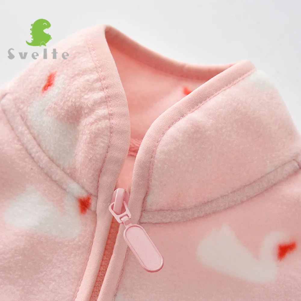 Cena SVELTE wiosna jesień zima dla dzieci dzieci dziewczyny śliczne miękka kurtka polarowa płaszcz odzież wierzchnia Cardigan odzież bluza