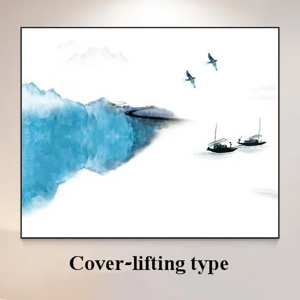 Cover-lifting type 50X40 см коробка для метра декоративная живопись Вертикальная Современная коробка настенная декоративная настенная полка подвесная штепсельная доска кронштейн коробка для хранения - Цвет: Cover-lifting type