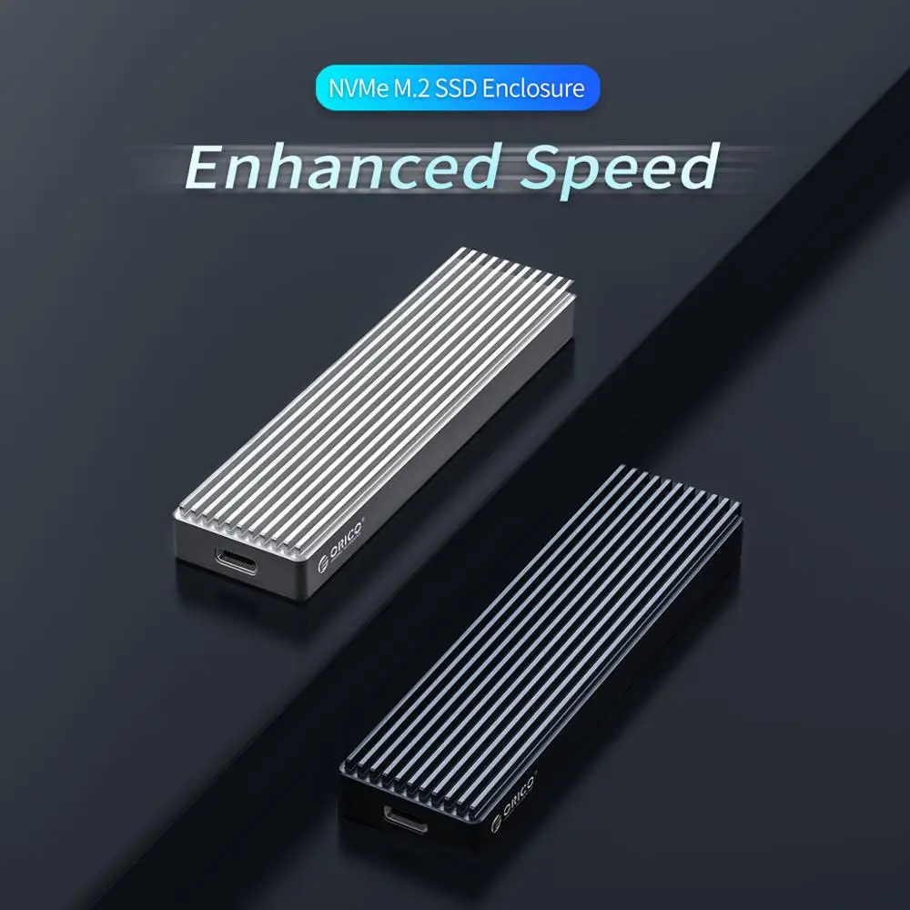 Чехол ORICO M2 NVME SSD для NVME PCIE M Key M+ B Key USB C 10 Гбит/с Корпус жесткого диска M.2 SSD коробка с кабелем type C-C