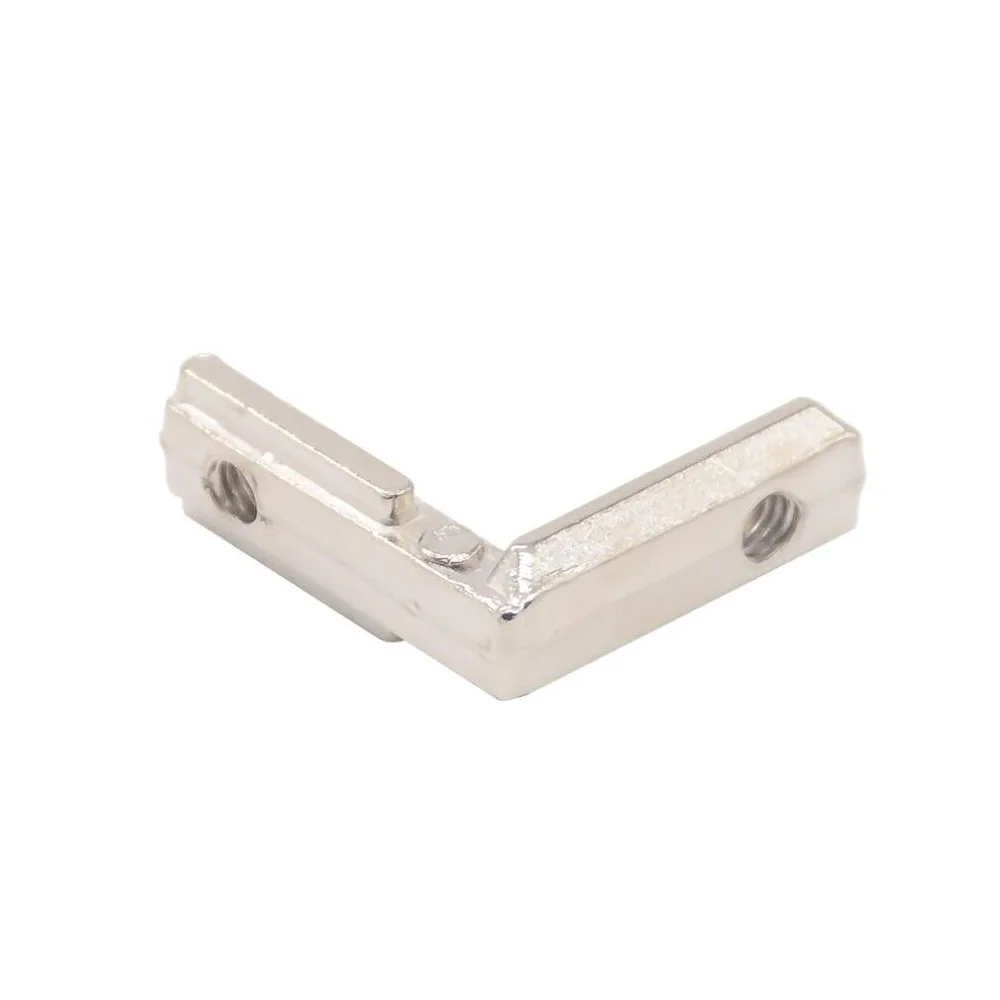 T Slot L-Shape Aluminum Profile Interior Corner Connector 10PCS Joint Bracket for 3030 4040 4545 EU Alu-profile screws