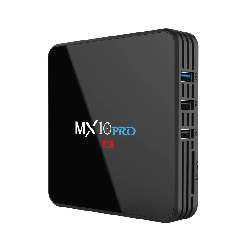 MX10 Pro LED Android 7.1 TV BOX RK3328 Quad-Core 4GB RAM 32GB ROM 4K HDR Smart Box 2.4G/5G WIFI USB 3.0 Bluetooth Media Player