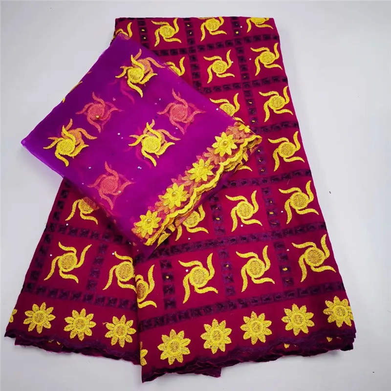 Белое золото горячая Распродажа 100% хлопок африканская сухая кружевная ткань