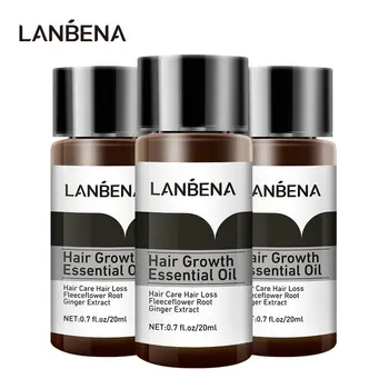 

LANBENA Hair Growth Essence Hair Growth Products Essential Oil Liquid Treatment Preventing Hair Loss Hair Care Andrea 20ml 3PCS