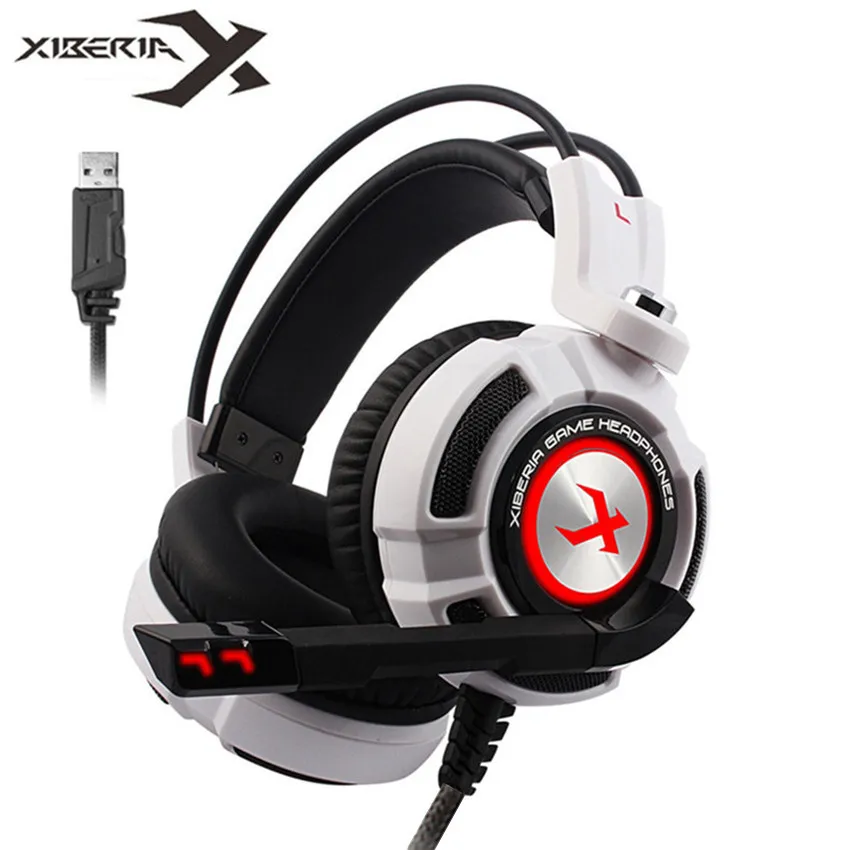 Xiberia K3/K5/k9/K10 Over Ear PC Gamer игры гарнитура USB 7 1 виртуального объемного звука стерео Бас