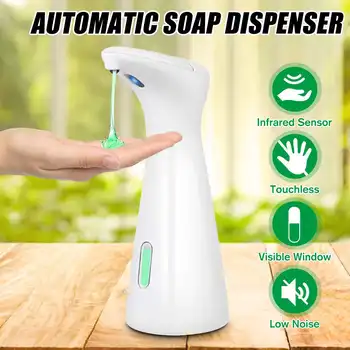 

200ML Automatic Sensor Liquid Soap Dispensers Infrared Smart Sensor Touchless Sanitizer Dispenser for Kitchen Bathroom