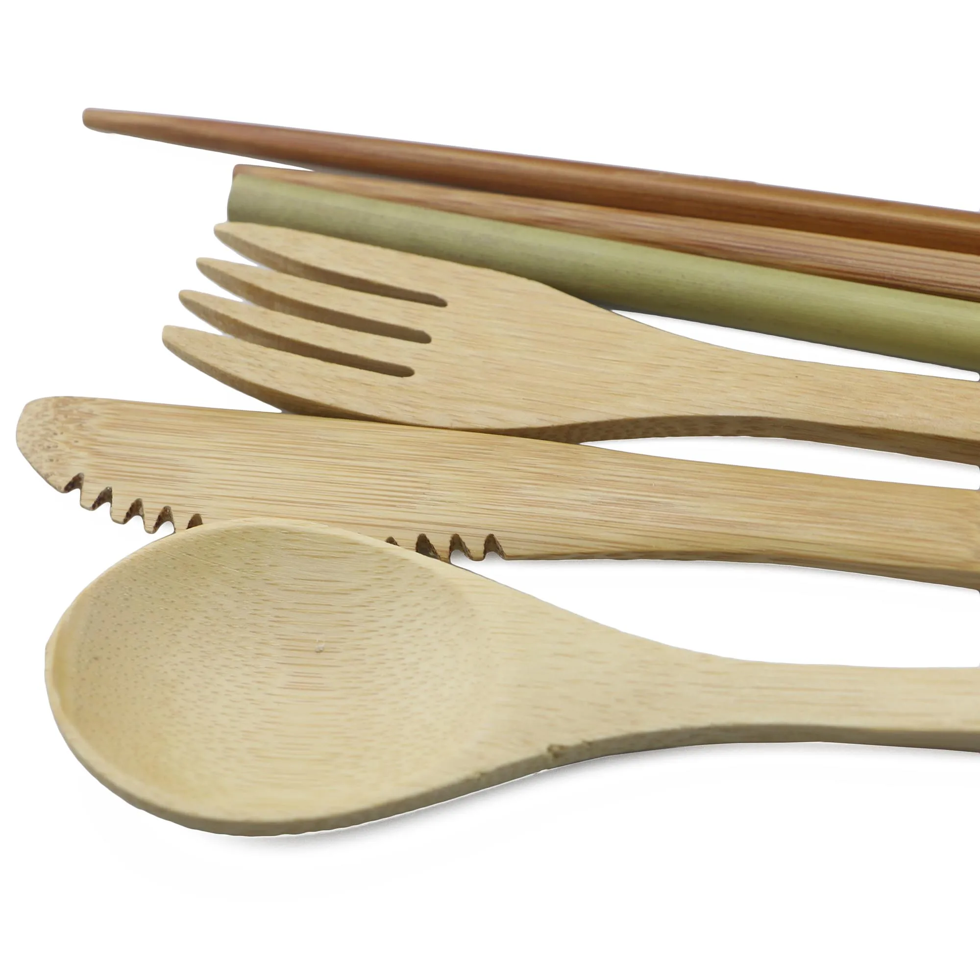 Eco-Friendly Wooden Cutlery Set Portable