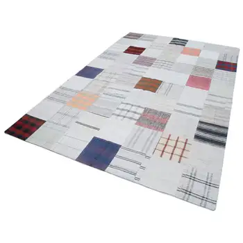 

201x299 Cm Multicolor Handmade Rugs Patchwork Rug-7x10 Ft