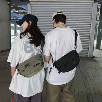 

Men casual chest bag Nylon waterproof shoulder Messenger chest bags Small Sling Bags man Women Shoulder Crossbody Bag Back Pack