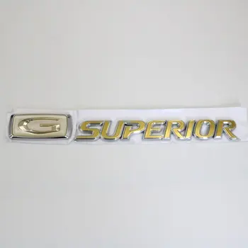 

For Toyota Premio G SUPERIOR Emblem Letters Logo Sticker Auto Rear Trunk Replace Nameplate Badge