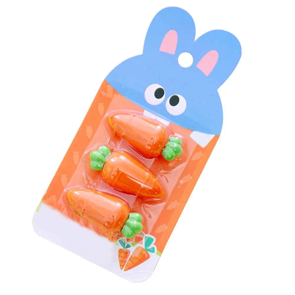 

New Creative Cartoon Creative Cartoon Sucker Card Carrot Eraser Stationery School Supplies