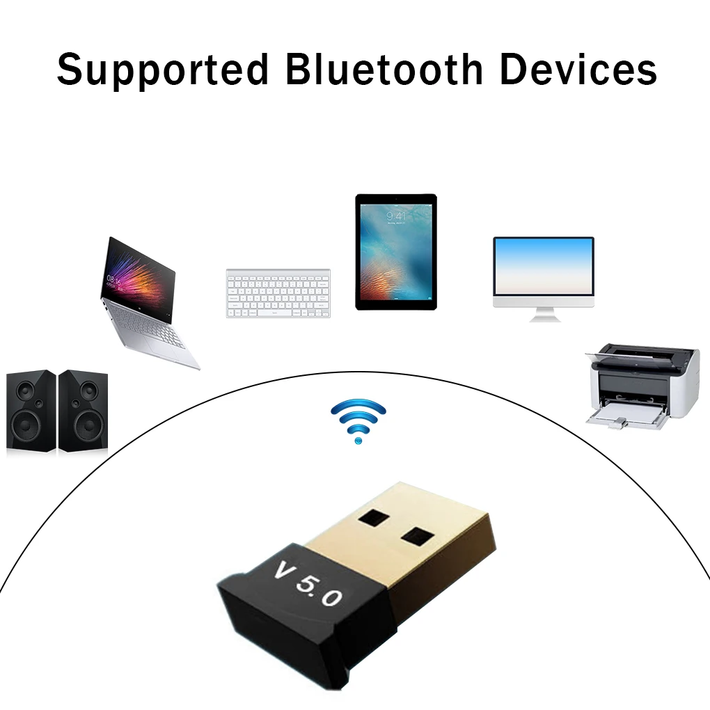 Adaptateur Bluetooth Evago pour PC, Récepteur Usb Bluetooth 5.0, Mini  Taille, Transfert sans fil pour ordinateur portable Clavier Bluetooth,  Souris, Casque, Haut-parleur Comp