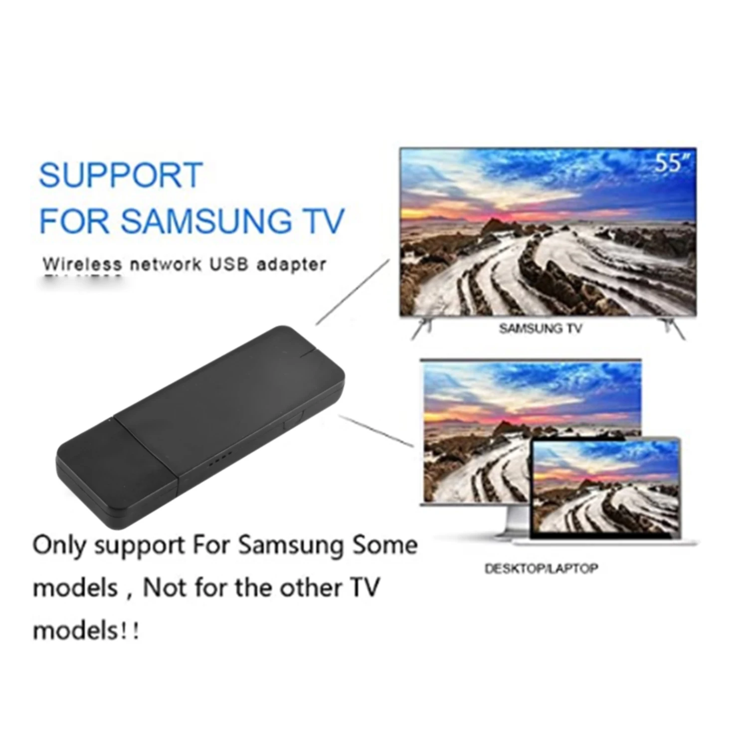 Adapter USB do inteligentnego telewizora Samsung Samsung WIS12ABGNX WIS09ABGN 5G Adapter Wifi 300 mb/s do laptopa odbiornik Audio Wifi