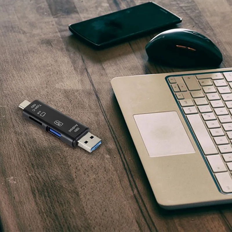 2 цвета все в 1 Usb кард-ридер высокоскоростной SD TF Micro SD кард-ридер Тип C USB C Micro USB память OTG кард-ридер