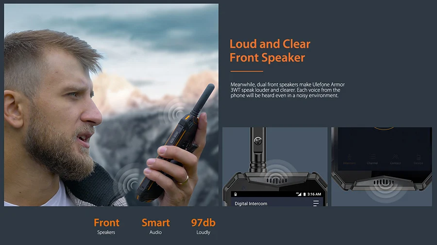 Ulefone Armor 3WT 5," FHD+ Android 9,0 Helio P70 Octa Core 6 Гб 64 Гб смартфон рация 10300 мАч 4G OTG NFC мобильный телефон