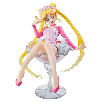 

Sailor Moon 20th Anniversary Limit Tsukino Usagi Ice-cream PVC Action Figure Model Toy Children Birthday Gift X3860