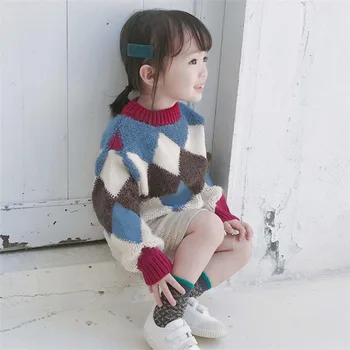 

2019 new autumn winter item girl fashion sweaters two colors