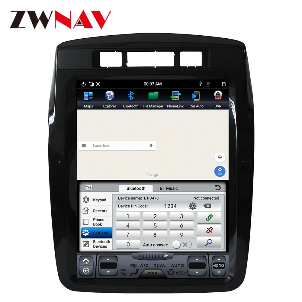 Flash Deal PX6 4GB RAM Tesla style Android 8.1 Car GPS Navigation For Volkswagen Touareg 2011-2015 head unit multimedia radio tape recorder 5