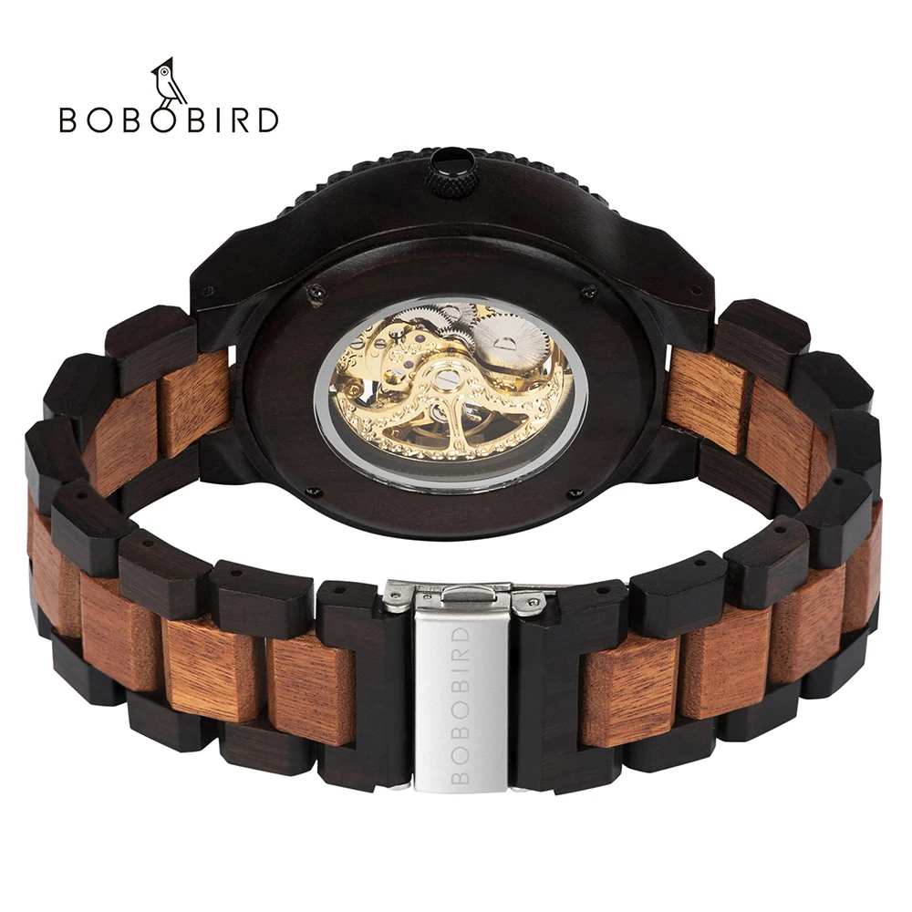 Men Automatic Mechanical Wristwatch with Wooden Box mechanical watch