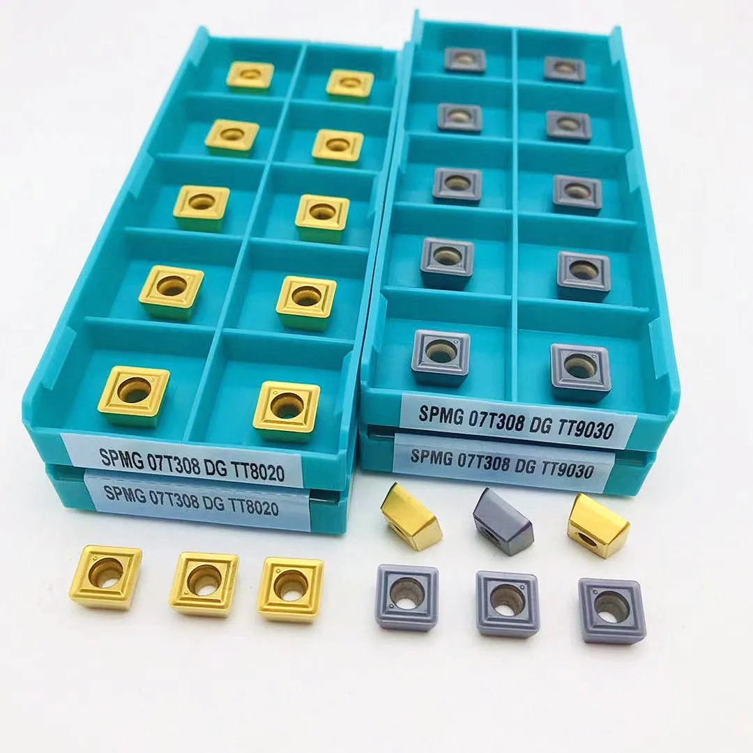 

10PCS SPMG07T308 DG TT9030 TT8020 Indexable carbide inserts for U boring metal SPMG 07T308 Machine tool accessories Lathe tools
