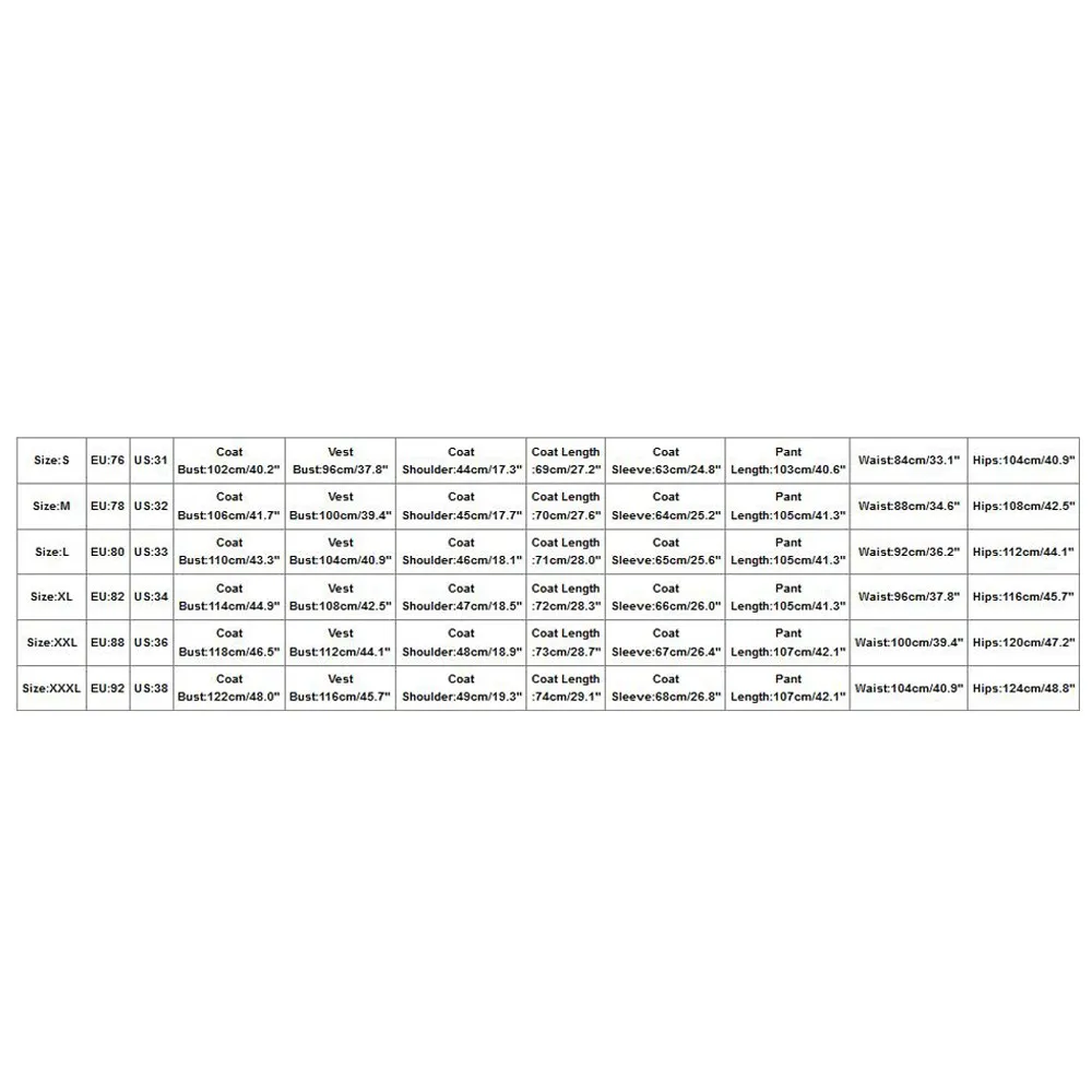 2019 Fashion Mens Suit Jackets Slim 3 Pieces Suit Blazer Business Wedding Party Male Jacket Vest with Pants Plus Size Suit Set