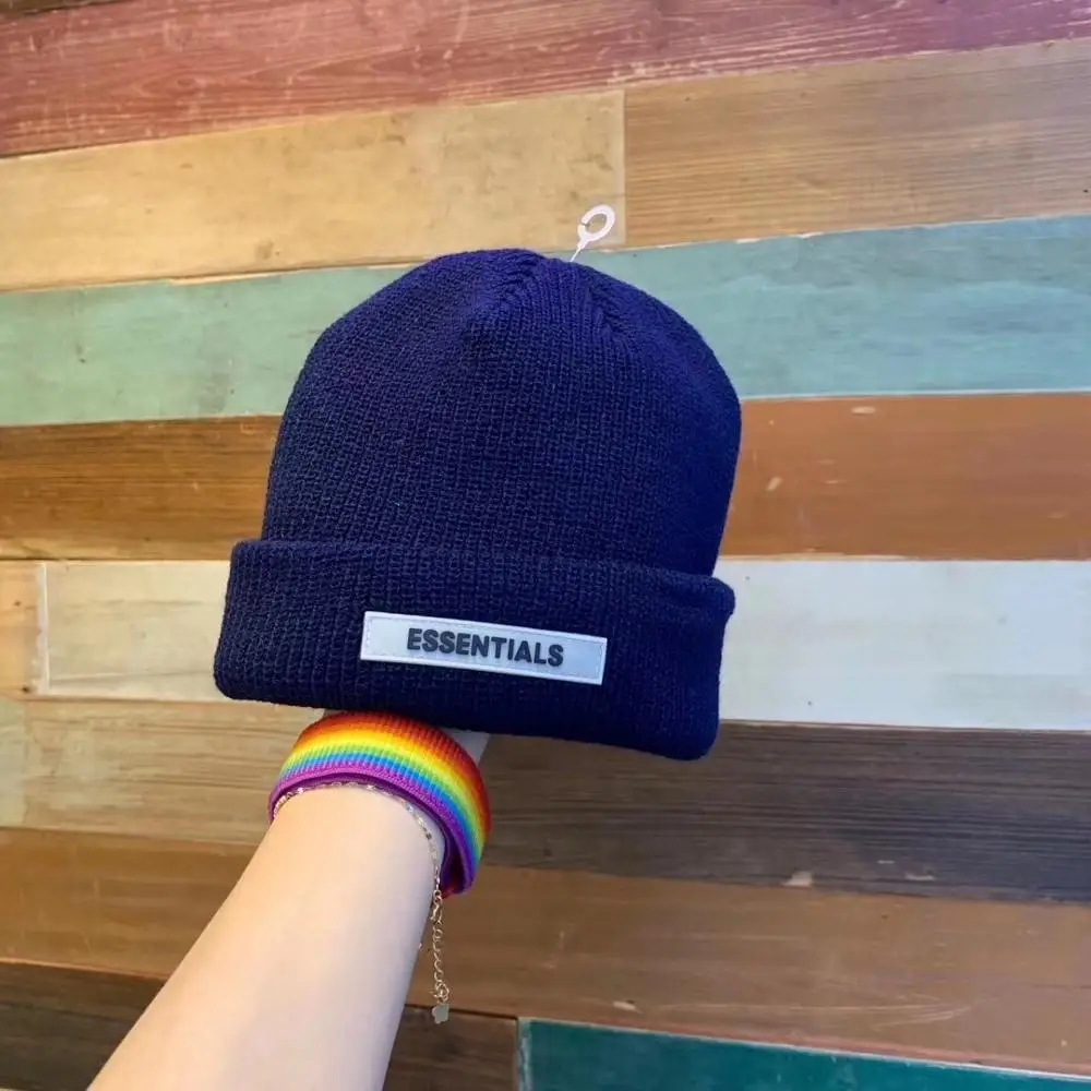 Beanie Winter Hats For Women Ladies Men Brimless Watch Docker ESSENTIALS Skull Cap Bonnet Autumn Knitted Hip hop Skullies Cuffed
