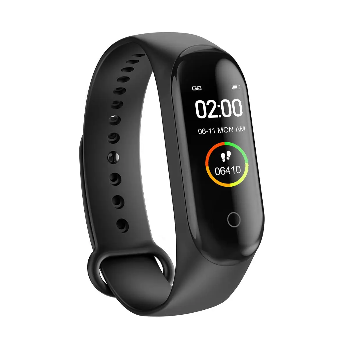 Черный SKHO M4 Smart Band Health Heart Rate Монитор артериального давления умные часы фитнес-трекер фитнес-браслет с Bluetooth Смарт-часы - Цвет: Черный