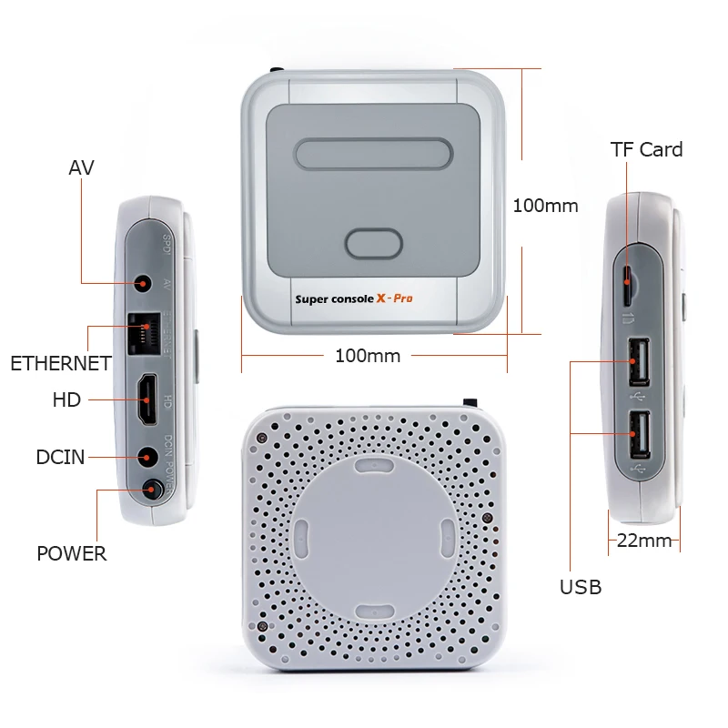 Super Console X Pro S905X HD WiFi Output Mini TV Video Game Player For MAME/ARCADE/DC Games Dual System Built-in 117000+ Games