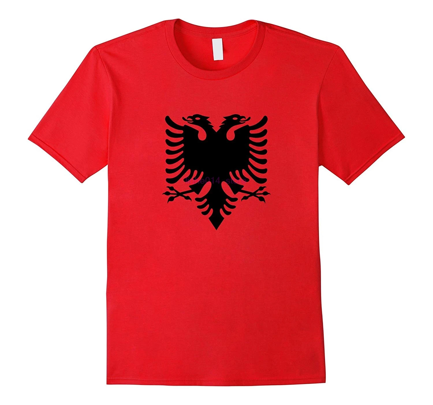 NEW ALBANIA FLAG ROYAL COAT OF ARMS  ALL OVER  PRINTED TOP T SHIRT