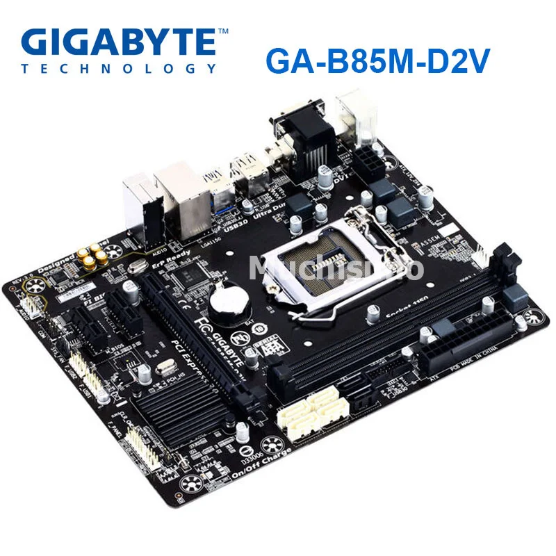 Gigabyte GA-B85M-D2V оригинальная материнская плата LGA 1150 DDR3 USB3.0 16G B85 B85M-D2V настольная материнская плата SATA III восстановленная