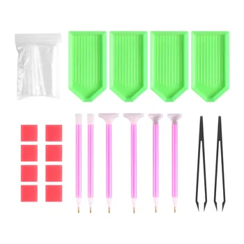 

DIY Diamond Painting Accessories 5D Diamond Painting Cross Stitch Embroidery Pen Tools Set Mosaic Glue Pen Kit Tweezers