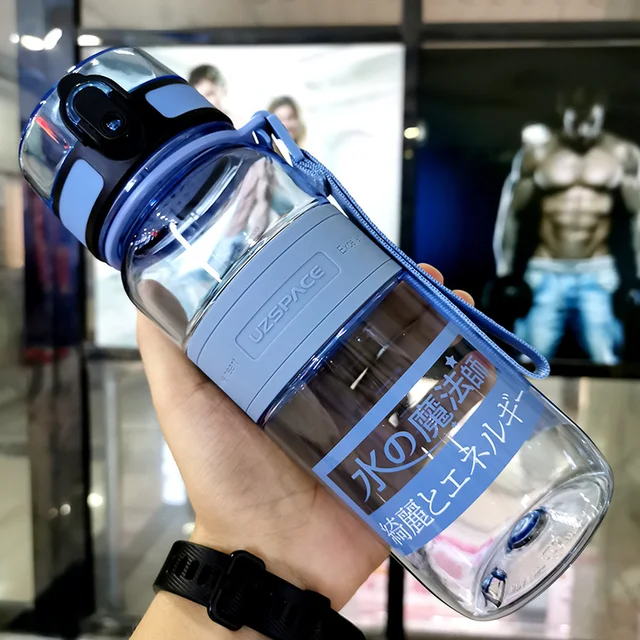 US $27.05 Large Water Cup Portable Sports Outdoor Gym Drink Bottle Water Bottle Transparent Water Bottle for