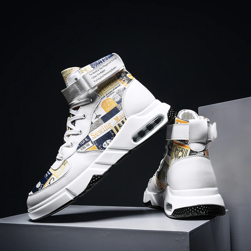 Мужская баскетбольная обувь с высоким берцем баскетбольные кроссовки воздушной