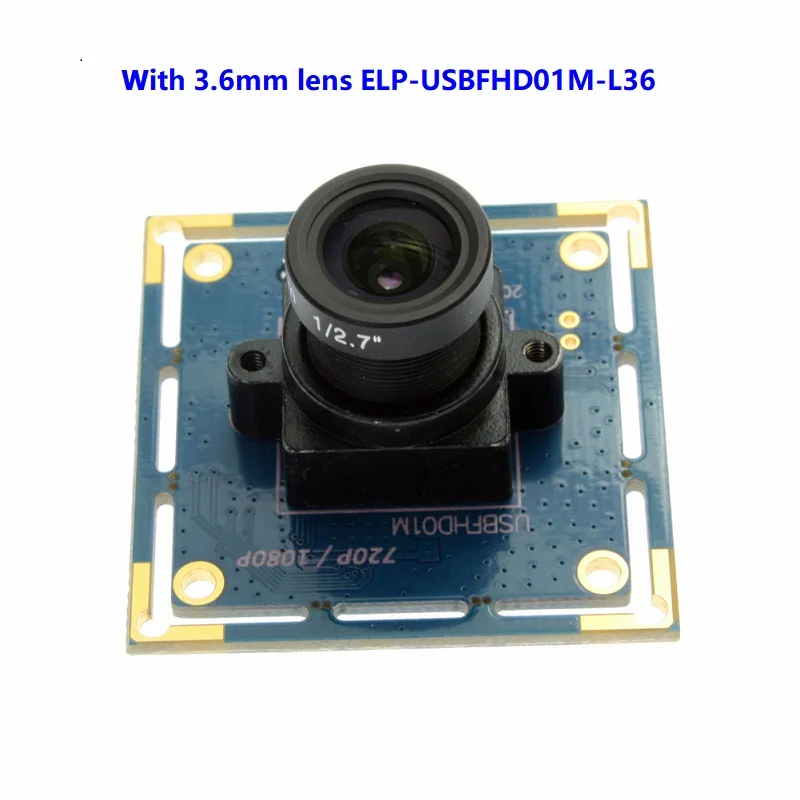 ELP-USBFHD01M-L36 Поставка с фабрики лучшая камера 2mp OV2710 full HD 1080P 6 мм объектив USB 2,0 высокоскоростная веб-камера для ПК - Цвет: ELP-USBFHD01M-L36