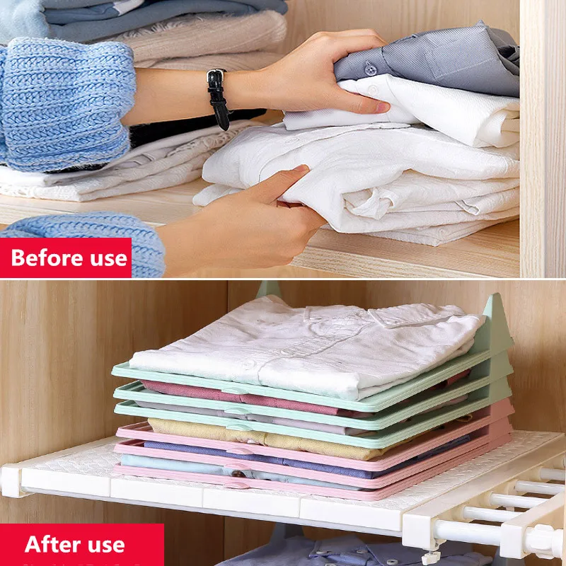Suportes de Armazenamento de Pano Dobrável Guarda-roupa Simples Racks de Acabamento Camisa em Casa Cueca Organizador Placa de Artefato 3 Simples, Racks De Acabamento, Camisa Em Casa