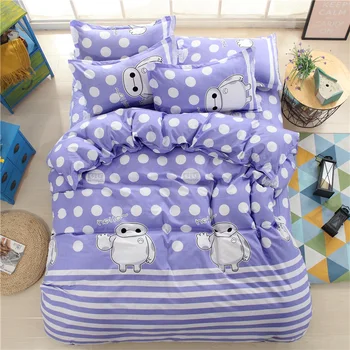 

Purple Cartoon Bedding Sets 220×240 ,Duvet Cover Set Pillowcase 3pcs 200×230,Child Quilt Cover 135×200，Queen King Bed cover 2020