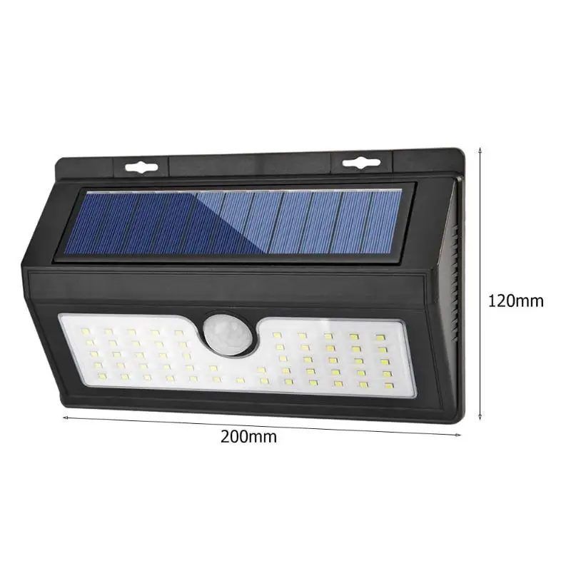 Индукционная лампа с солнечным выключателем 66LED, Индукционная лампа для человека, три режима, четыре стороны, высокоэффективный светильник, без теплового излучения - Испускаемый цвет: 55led